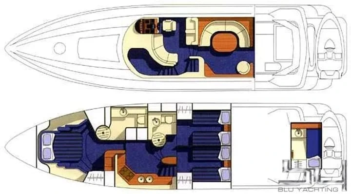 Sunseeker 62 Manhattan twin cabin